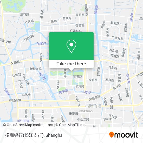 招商银行(松江支行) map