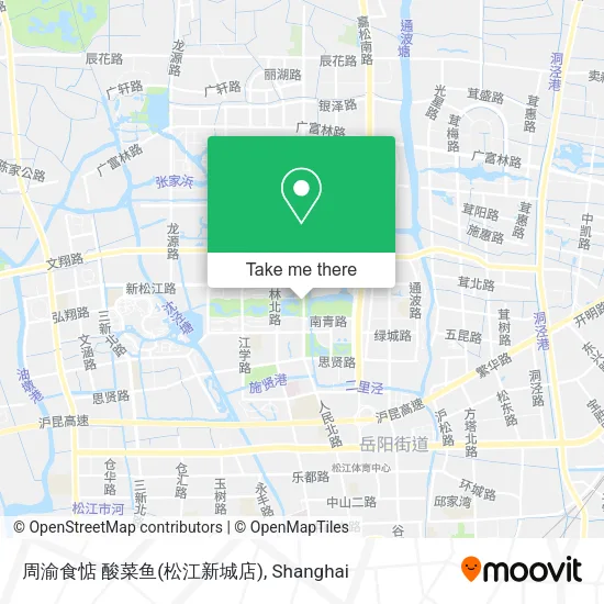 周渝食惦 酸菜鱼(松江新城店) map
