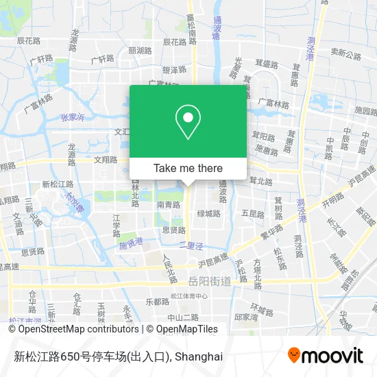 新松江路650号停车场(出入口) map