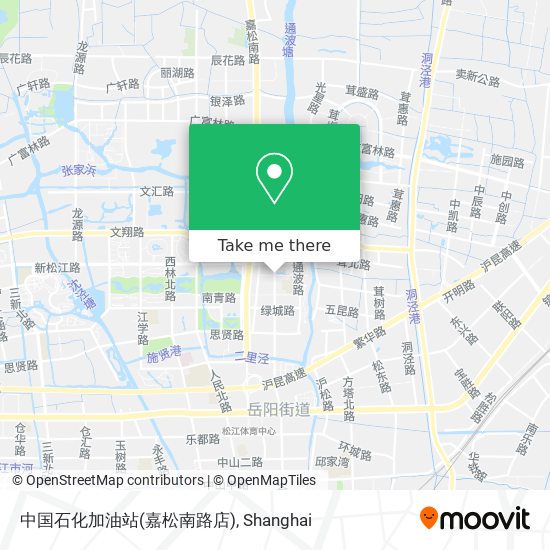 中国石化加油站(嘉松南路店) map