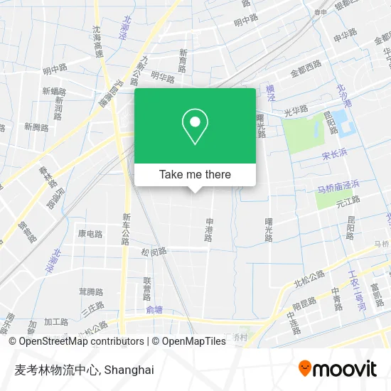 麦考林物流中心 map