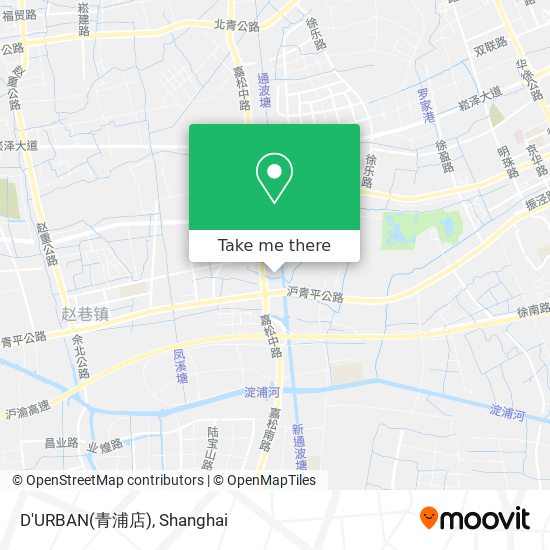 D'URBAN(青浦店) map