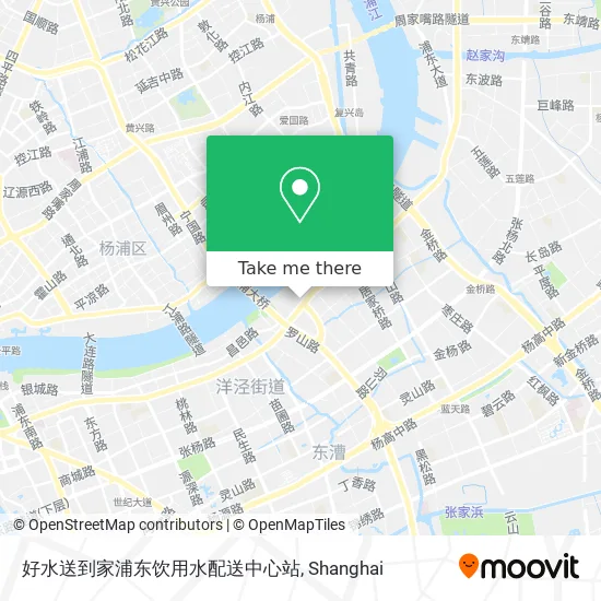 好水送到家浦东饮用水配送中心站 map