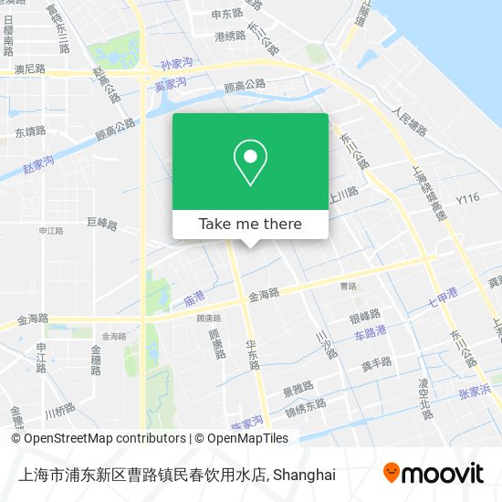 上海市浦东新区曹路镇民春饮用水店 map