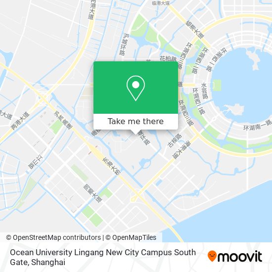 Ocean University Lingang New City Campus South Gate map