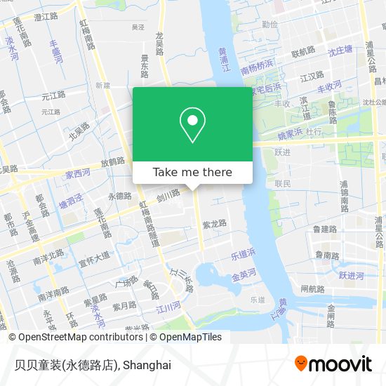 贝贝童装(永德路店) map