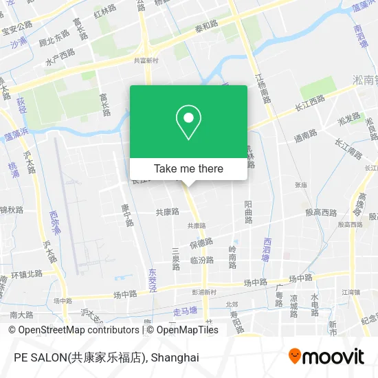 PE SALON(共康家乐福店) map