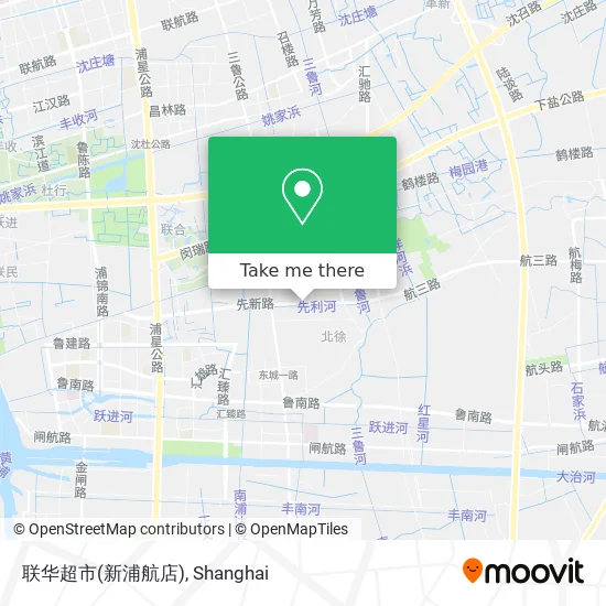 联华超市(新浦航店) map