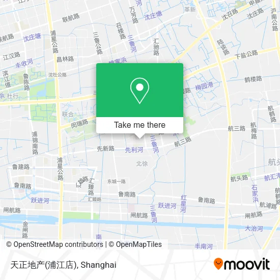天正地产(浦江店) map