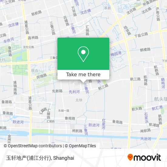 玉轩地产(浦江分行) map