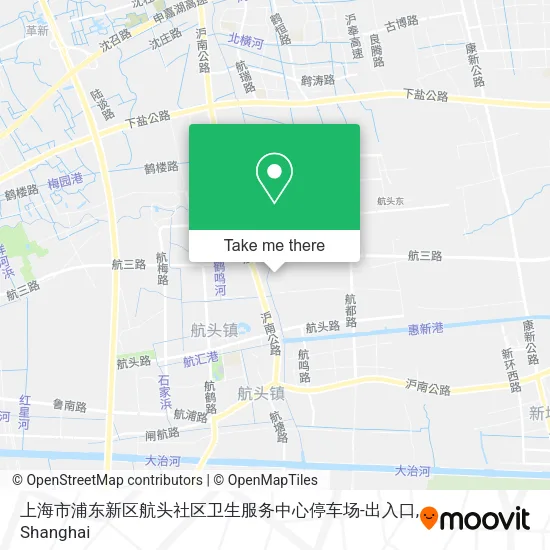 上海市浦东新区航头社区卫生服务中心停车场-出入口 map
