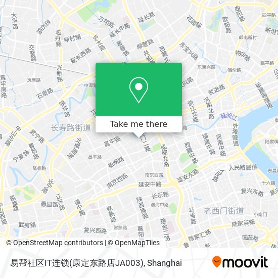 易帮社区IT连锁(康定东路店JA003) map