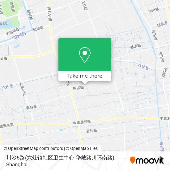 川沙5路(六灶镇社区卫生中心-华戴路川环南路) map