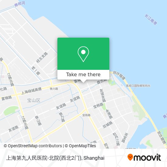 上海第九人民医院-北院(西北2门) map