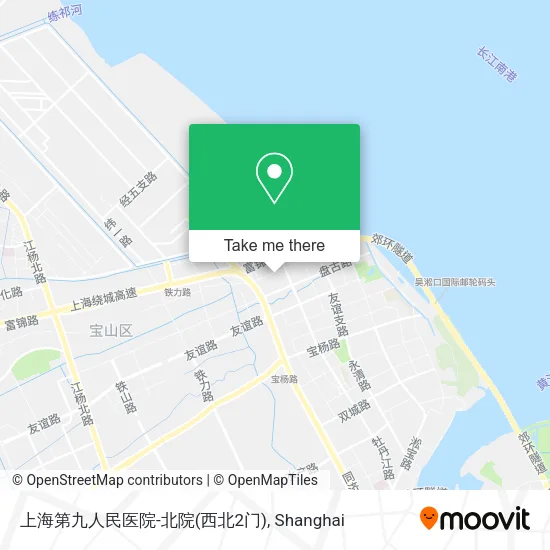 上海第九人民医院-北院(西北2门) map