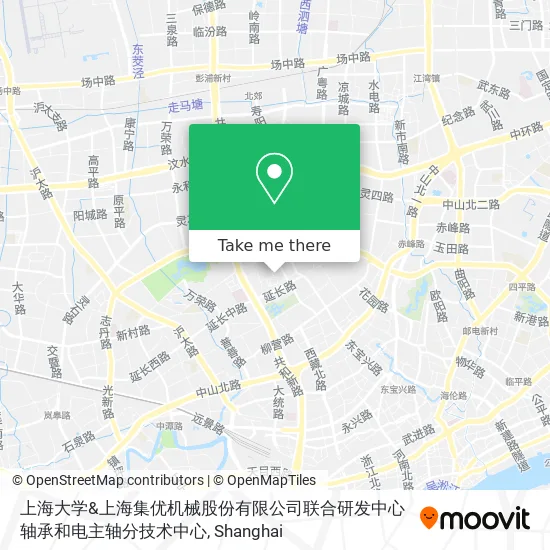 上海大学&上海集优机械股份有限公司联合研发中心轴承和电主轴分技术中心 map