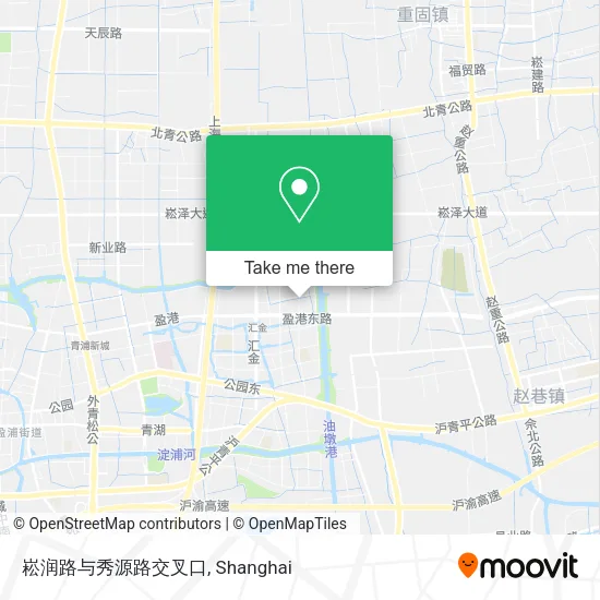 崧润路与秀源路交叉口 map