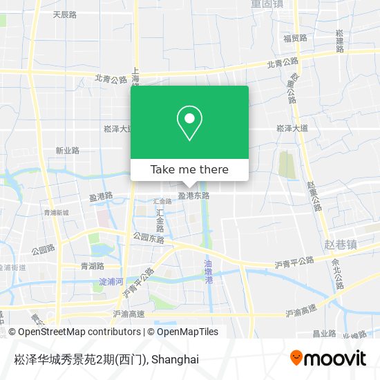 崧泽华城秀景苑2期(西门) map