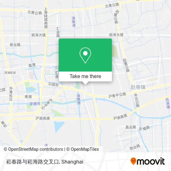 崧春路与崧海路交叉口 map
