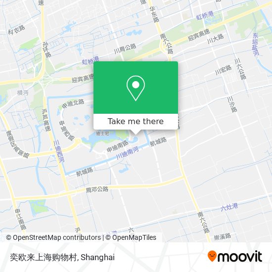 奕欧来上海购物村 map