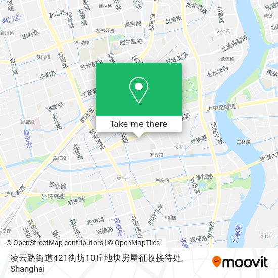 凌云路街道421街坊10丘地块房屋征收接待处 map