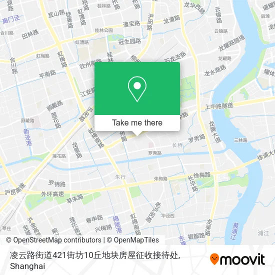 凌云路街道421街坊10丘地块房屋征收接待处 map