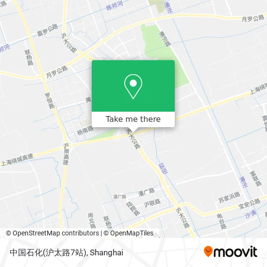中国石化(沪太路7站) map