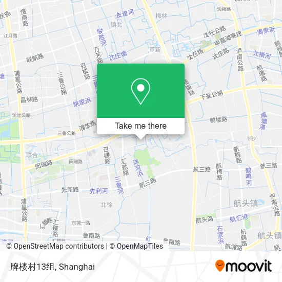 牌楼村13组 map