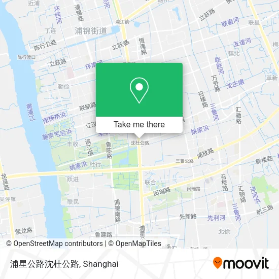 浦星公路沈杜公路 map