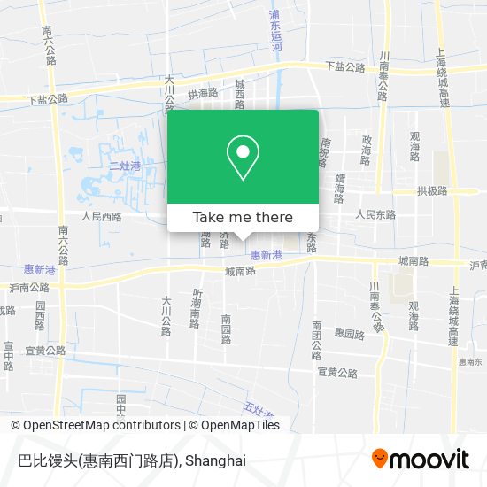 巴比馒头(惠南西门路店) map