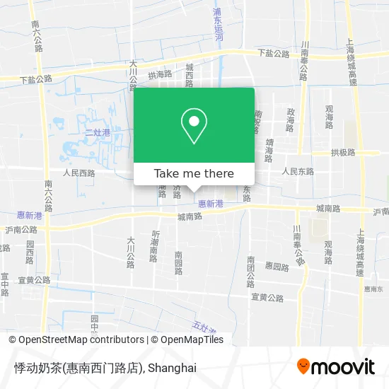 悸动奶茶(惠南西门路店) map