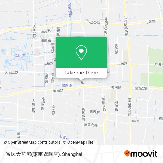 富民大药房(惠南旗舰店) map