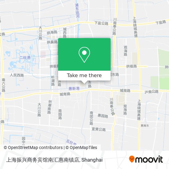 上海振兴商务宾馆南汇惠南镇店 map