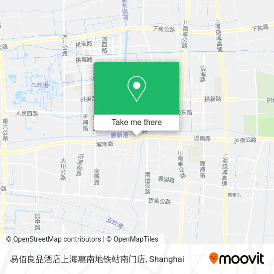 易佰良品酒店上海惠南地铁站南门店 map