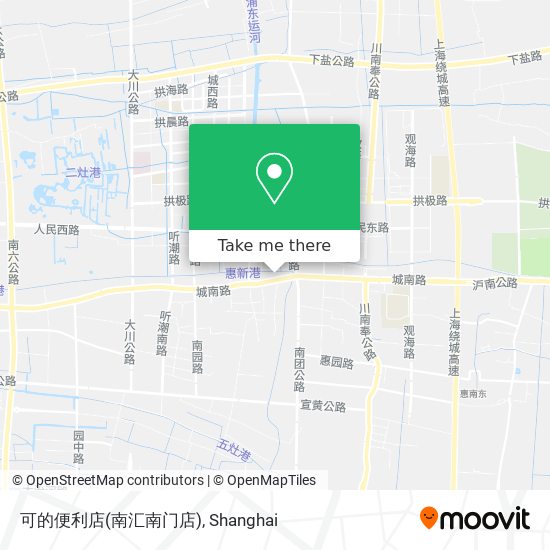 可的便利店(南汇南门店) map