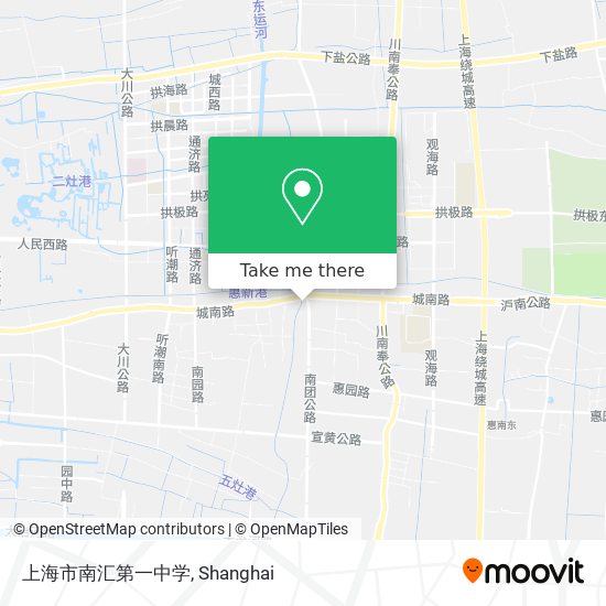 上海市南汇第一中学 map