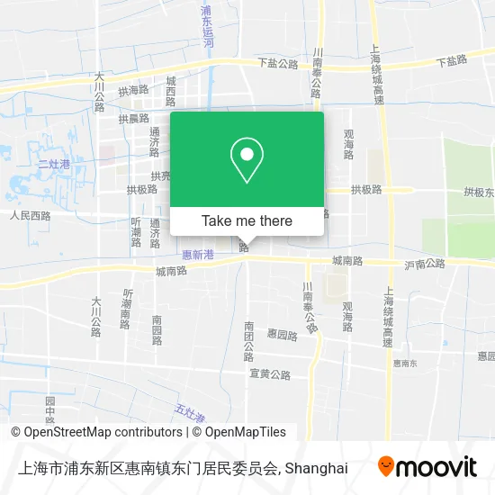 上海市浦东新区惠南镇东门居民委员会 map