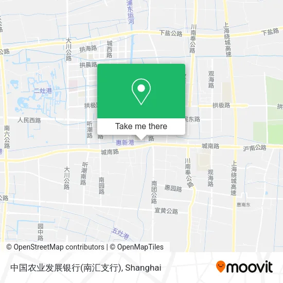 中国农业发展银行(南汇支行) map