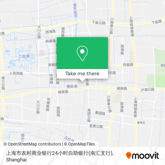 上海市农村商业银行24小时自助银行(南汇支行) map