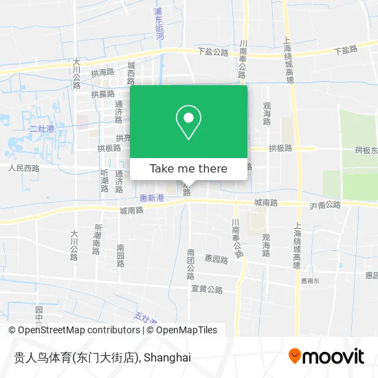 贵人鸟体育(东门大街店) map