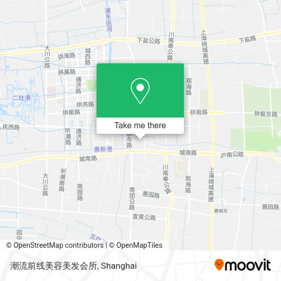 潮流前线美容美发会所 map