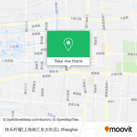 快乐柠檬(上海南汇东大街店) map