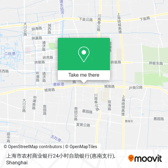 上海市农村商业银行24小时自助银行(惠南支行) map