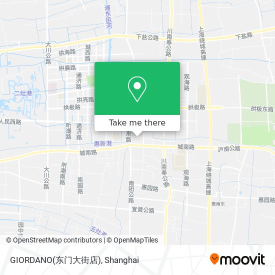 GIORDANO(东门大街店) map