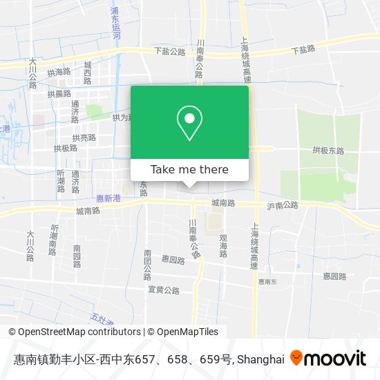 惠南镇勤丰小区-西中东657、658、659号 map