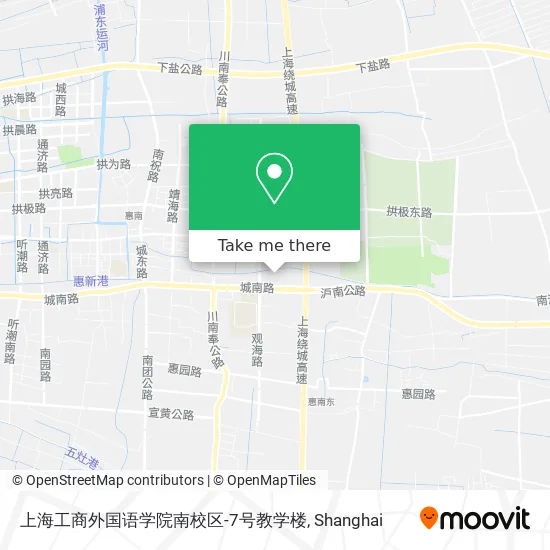 上海工商外国语学院南校区-7号教学楼 map