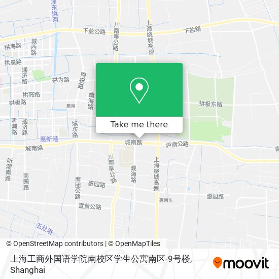 上海工商外国语学院南校区学生公寓南区-9号楼 map