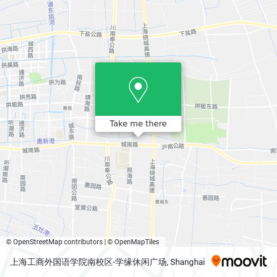 上海工商外国语学院南校区-学缘休闲广场 map