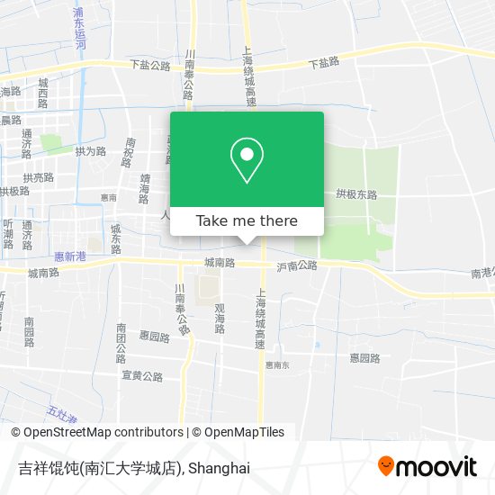 吉祥馄饨(南汇大学城店) map