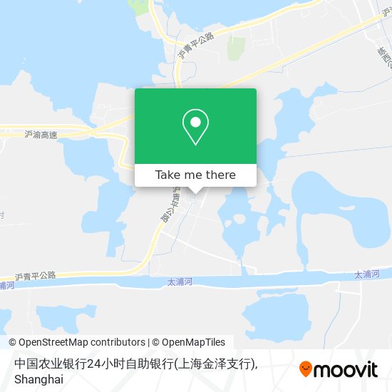 中国农业银行24小时自助银行(上海金泽支行) map